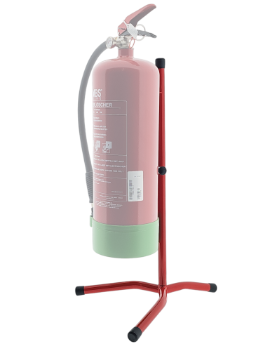 MBS-FIRE Feuerlöscherständer für 2/5kg CO2 Feuerlöscher, rot